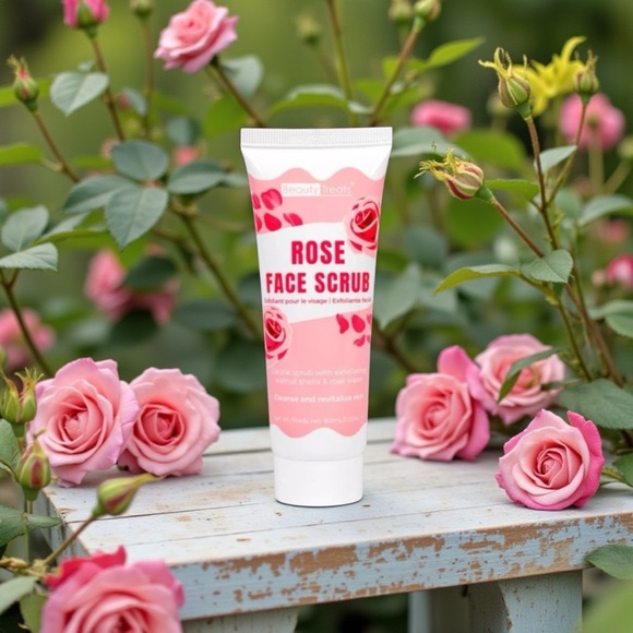 Beauty Treats Other - Beauty Treats Rose & Walnut Grit Exfoliating Face Scrub Cruelty-Free Exfoliation